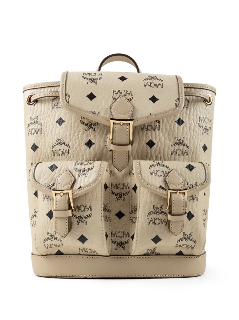 Tan bag, front view