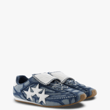 Navy shoes, front view