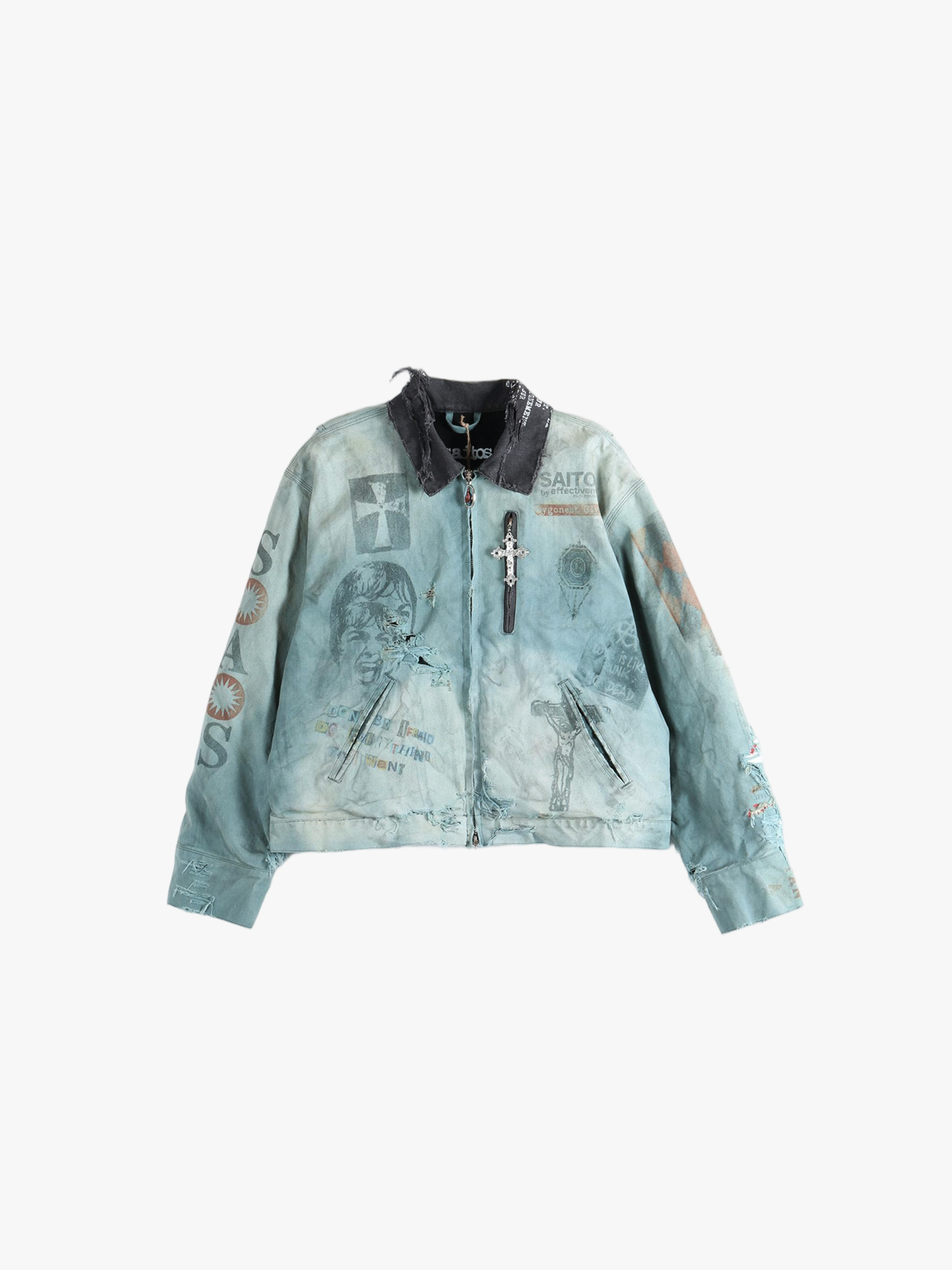 Grey jacket,front view