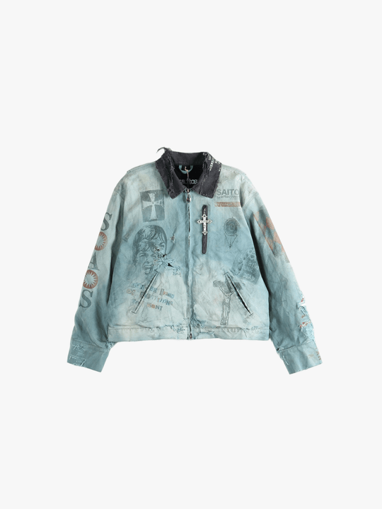 Grey jacket,front view