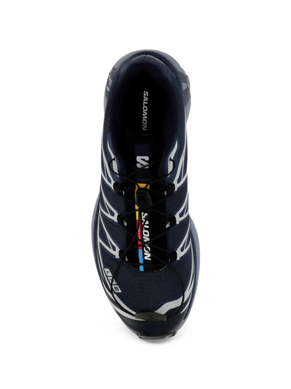 Navy shoes, front view