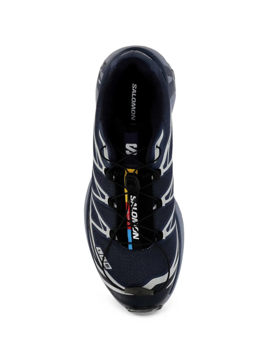 Navy shoes, front view