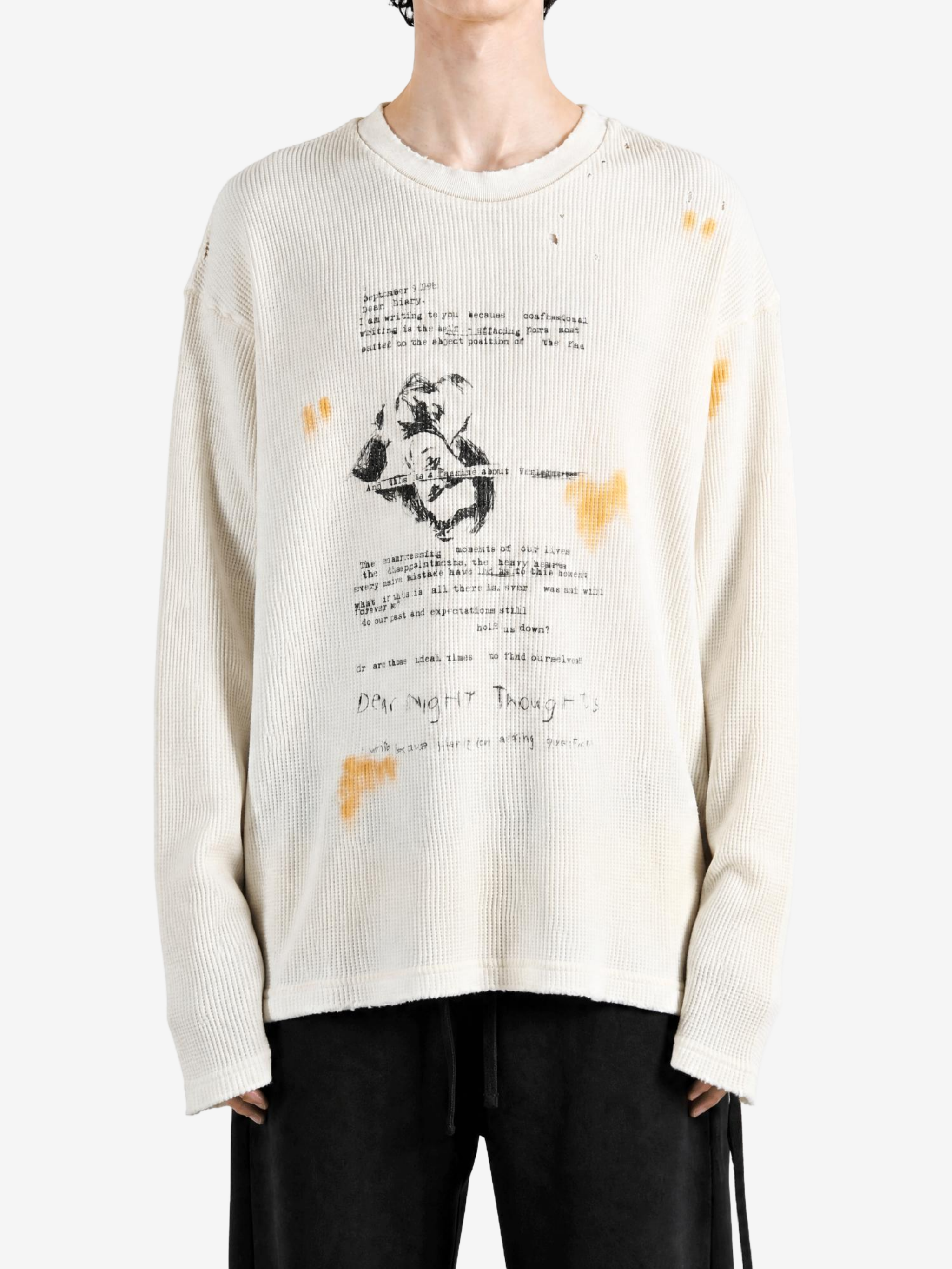Tan t-shirt, front view