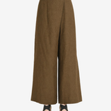 Brown pants, full body view