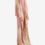Pink dress, full body view