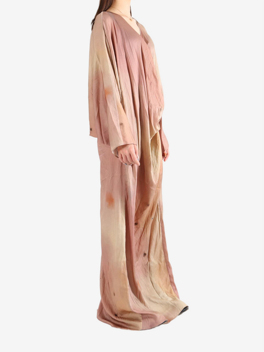 Pink dress, full body view