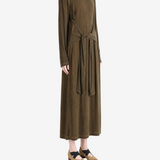 Brown dress, front view