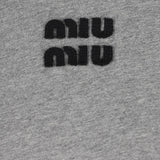 Close up of Grey shirt, showing texture of the 100% cotton fabric