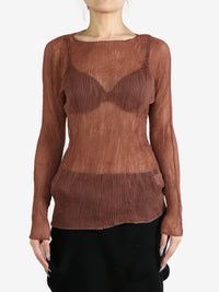 ISSEY MIYAKE - Women Chiffon Twist 2 Shirt