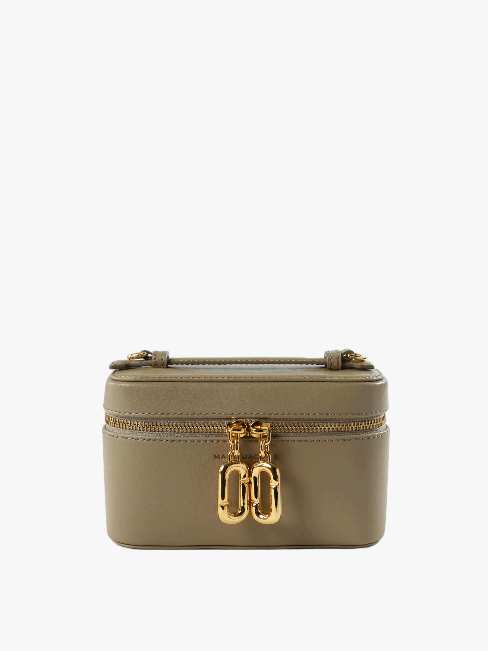 Tan bag, front view