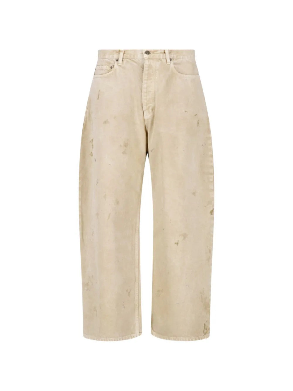 Tan jeans, front view