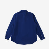 Navy shirt, back view