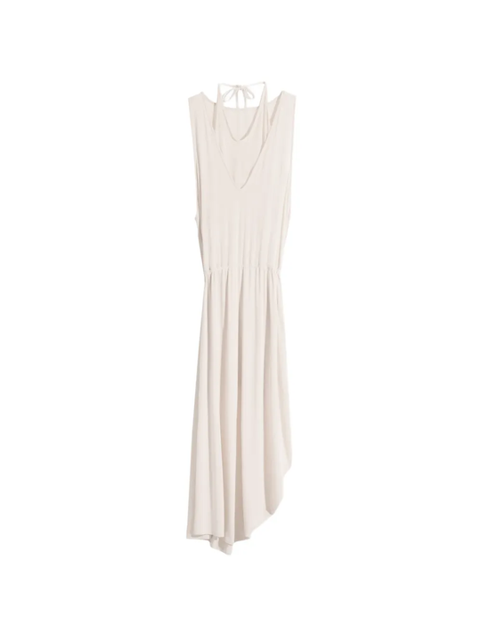 Tan dress, front view