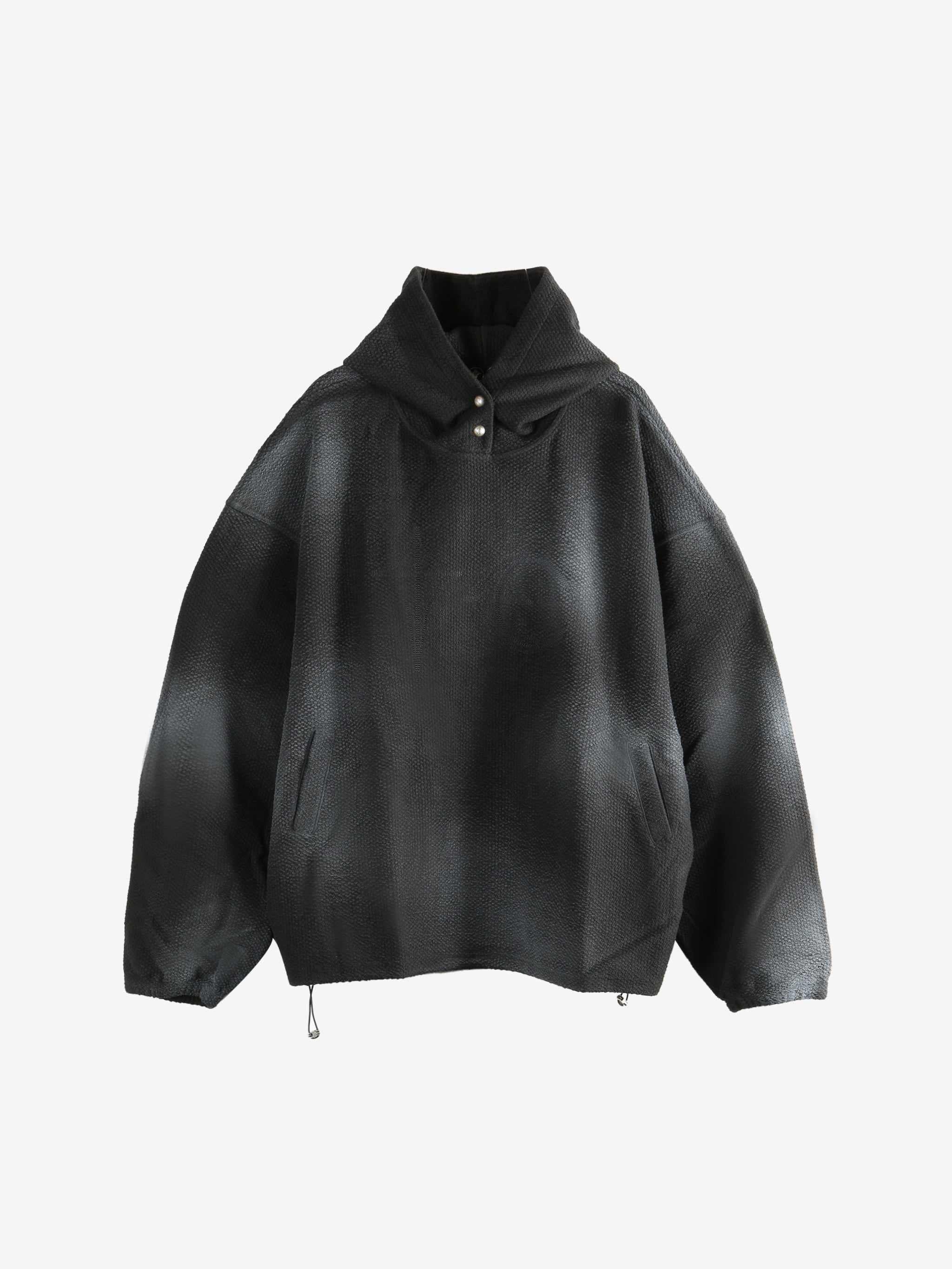 Black hoodie, front view