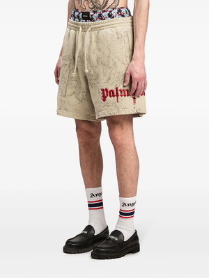 PALM ANGELS - Men Pencil All Over Sweatshorts