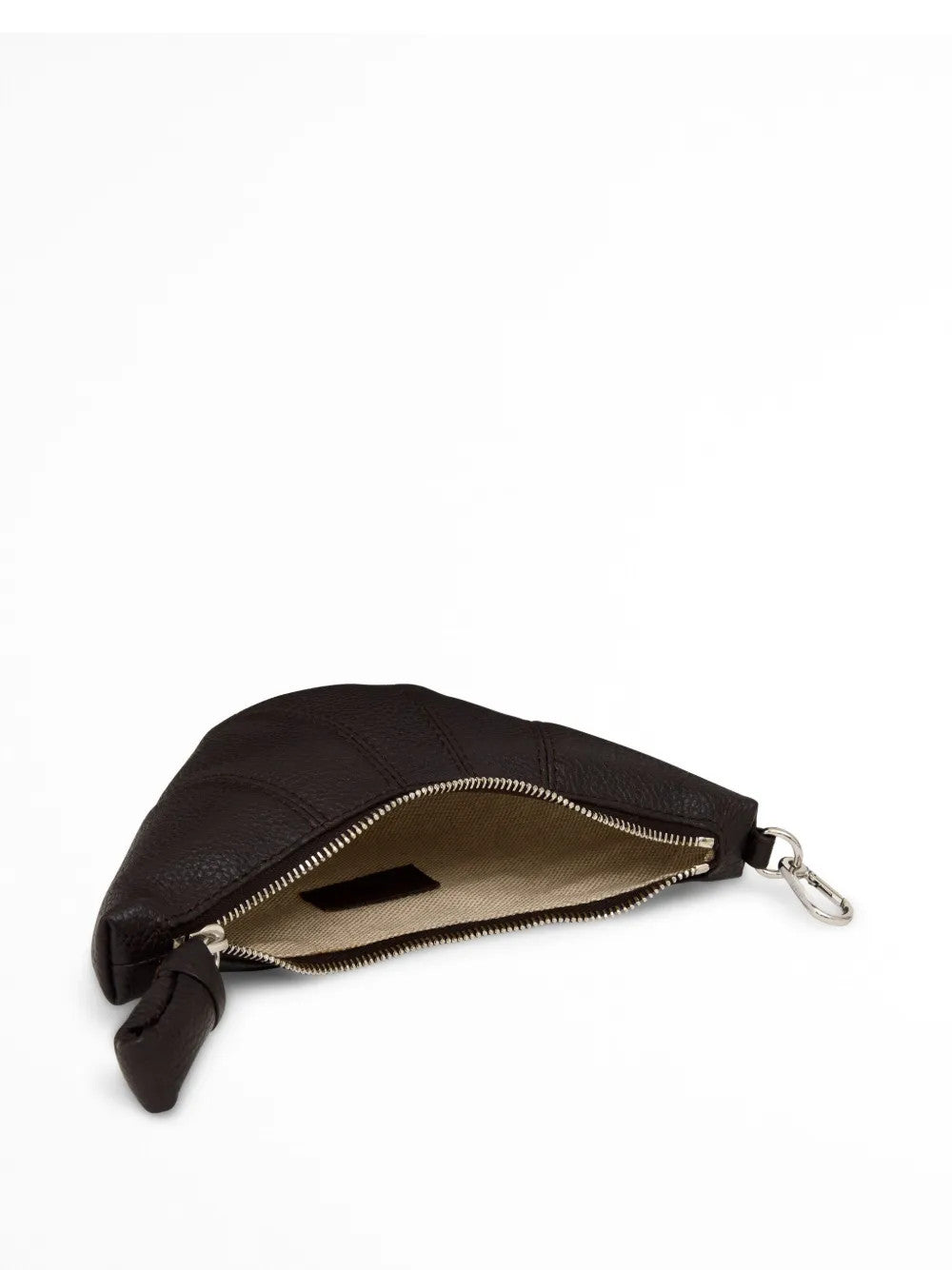 Brown accessories, front view