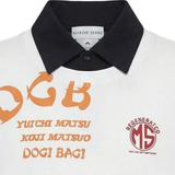  Close up of white shirt,showing texture of the cotton fabric.