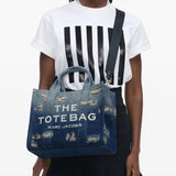 Blue bag worn by a person, showing the bag's fit