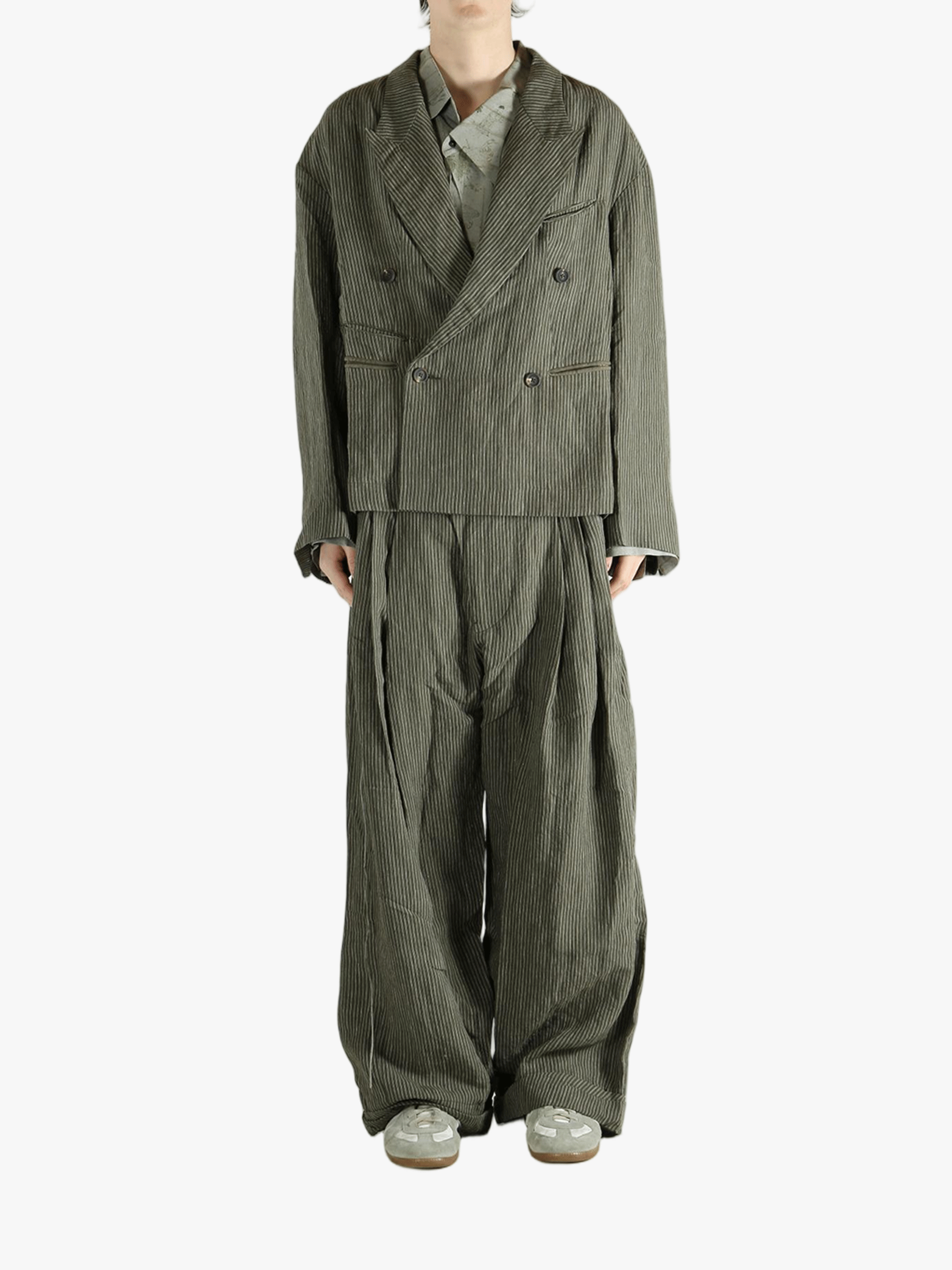 Green jackets, full body view