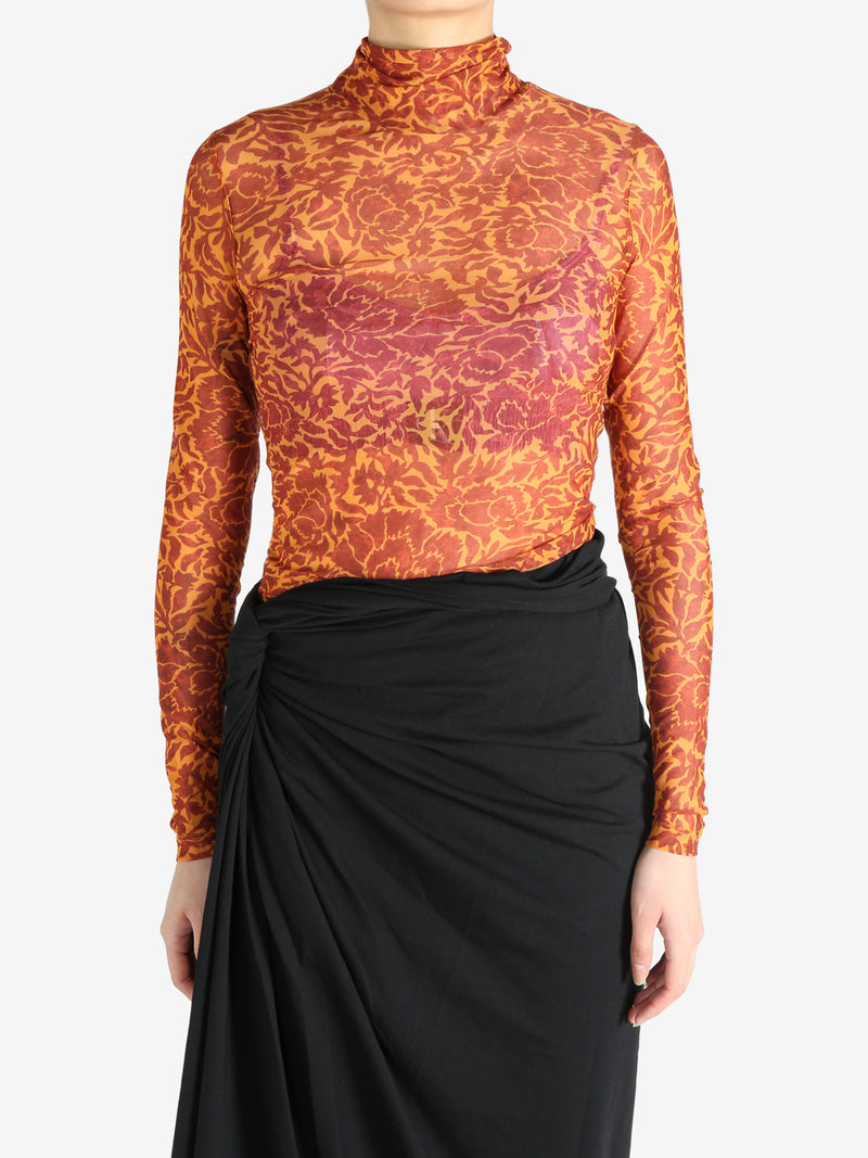 DRIES VAN NOTEN - Women Printed Turtleneck Tee