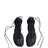 Black flats, front view