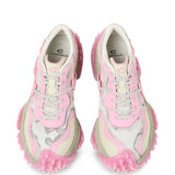 Pink shoes, front view
