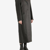 Brown coat, full body view