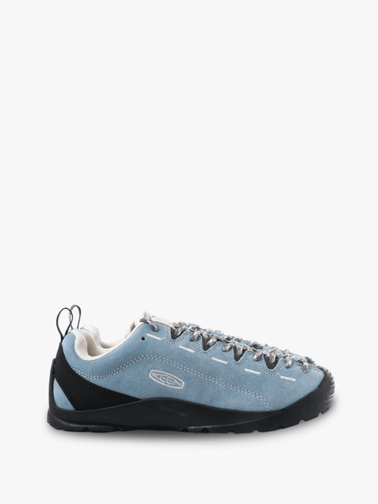 Blue shoes, side view