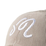 Close up of Tan hat, showing detail