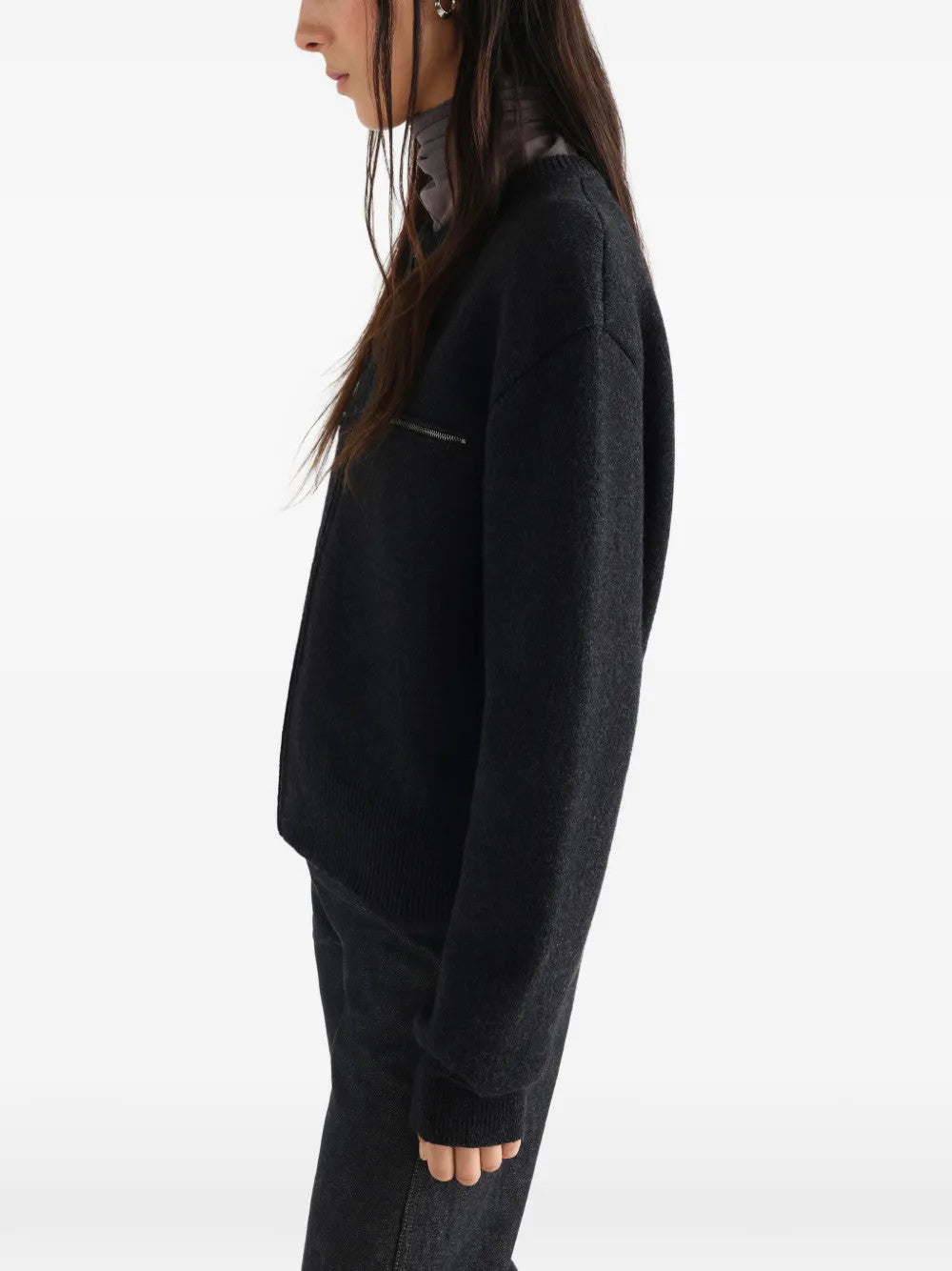 Black top, full body view