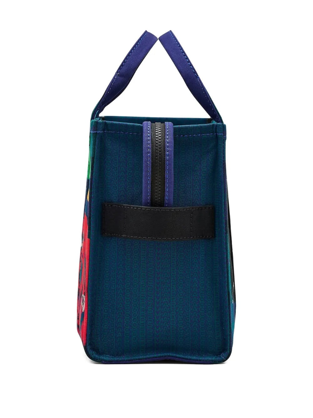 Blue bags, side view