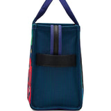 Blue bags, side view