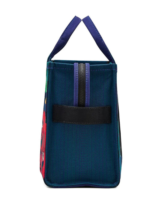 Blue bags, side view