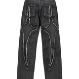 THUG CLUB - Men Tribal Denim Pants