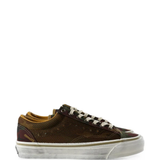 Green shoes, side view