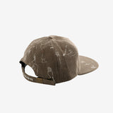 Brown hat, back view