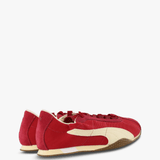 Red shoes, side view