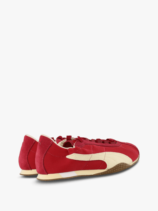 Red shoes, side view