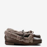 Brown loafer, front view