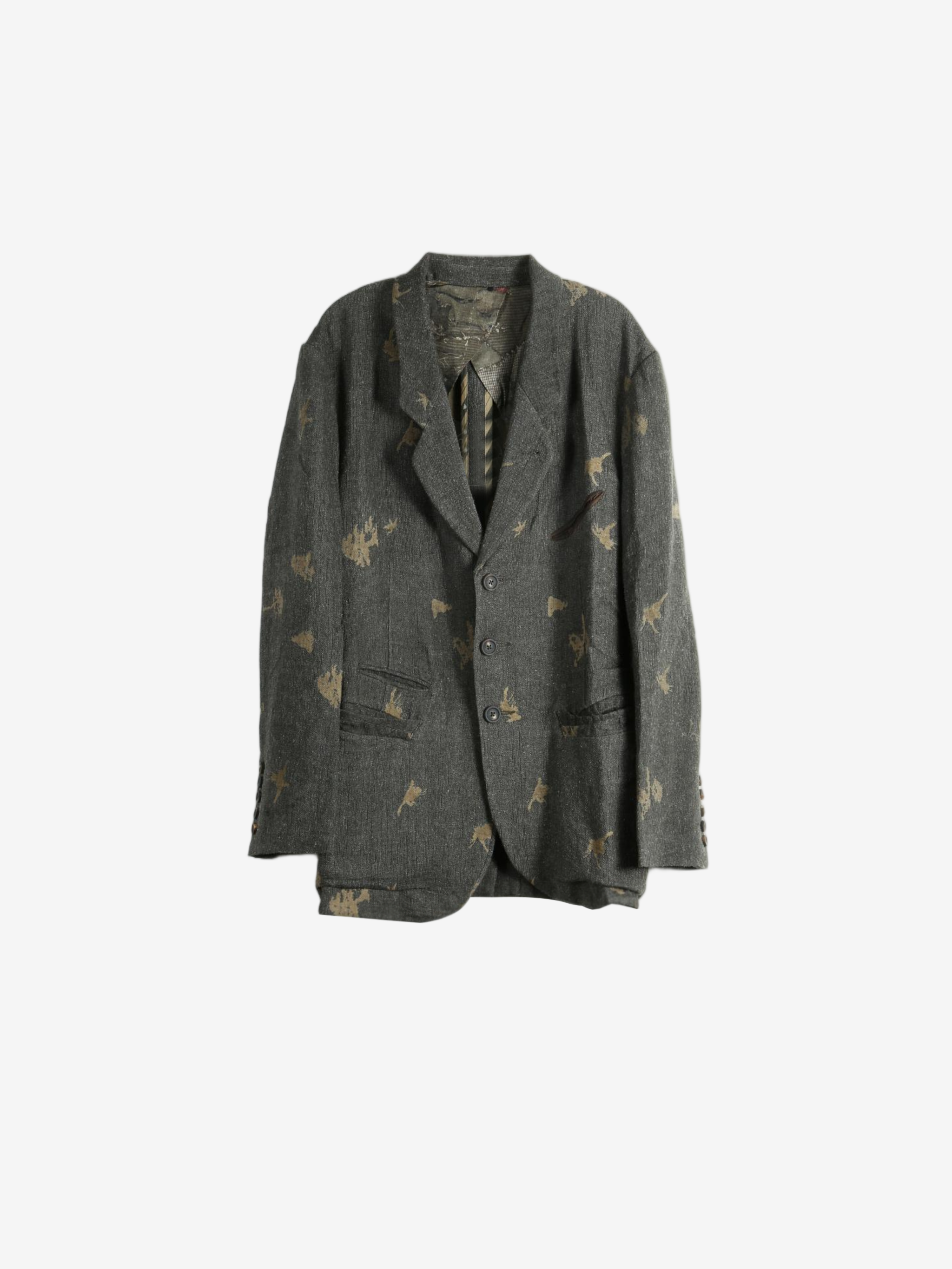 Grey blazer, front view