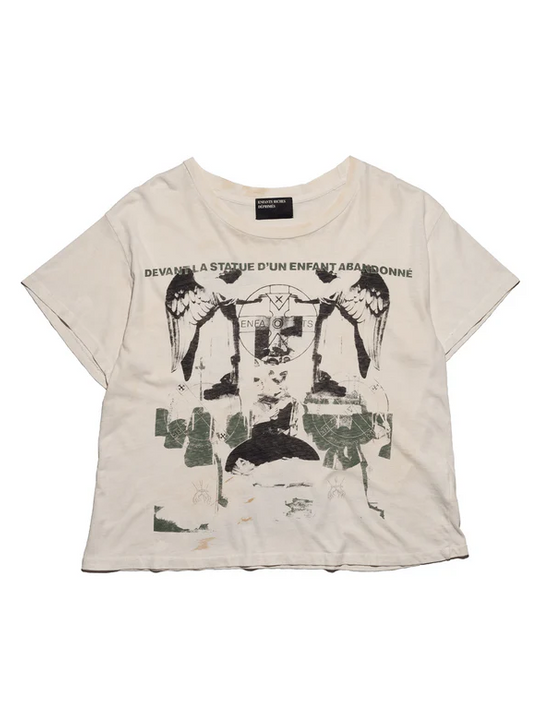 Tan t-shirt, front view