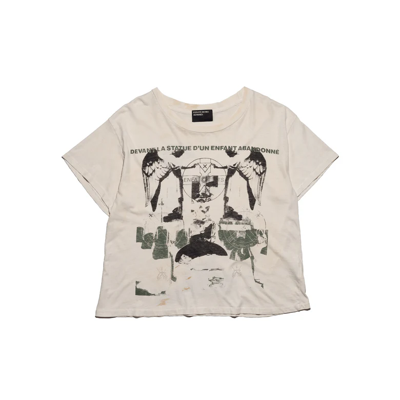 Tan t-shirt, front view
