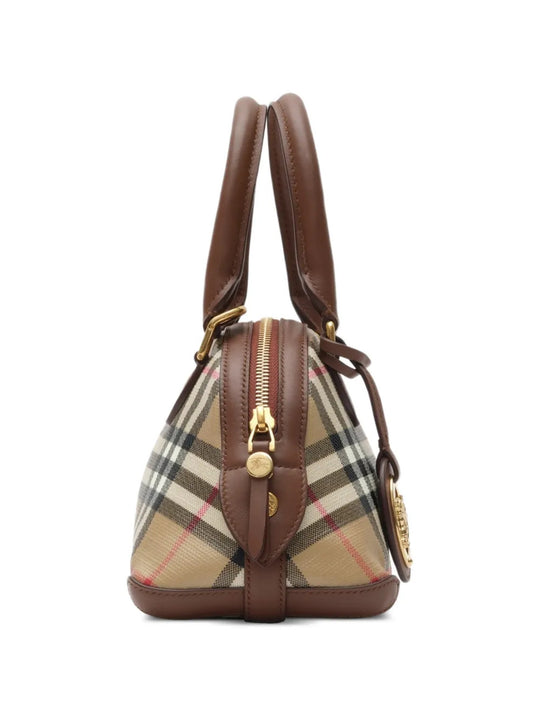 Tan bag, side view