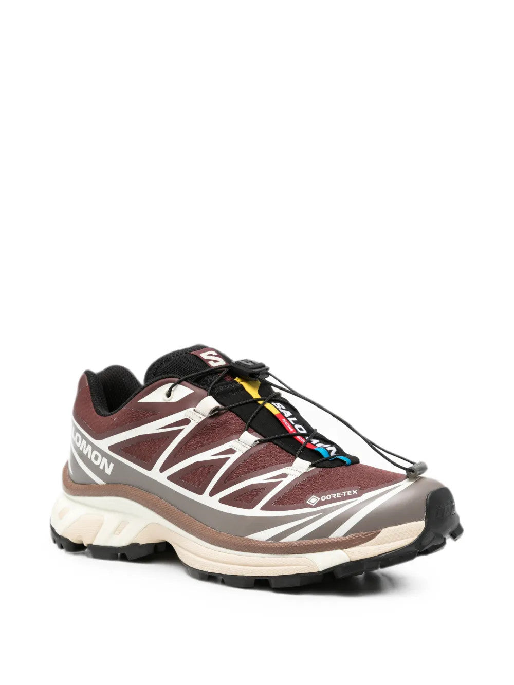 Burgundy shoes, front view