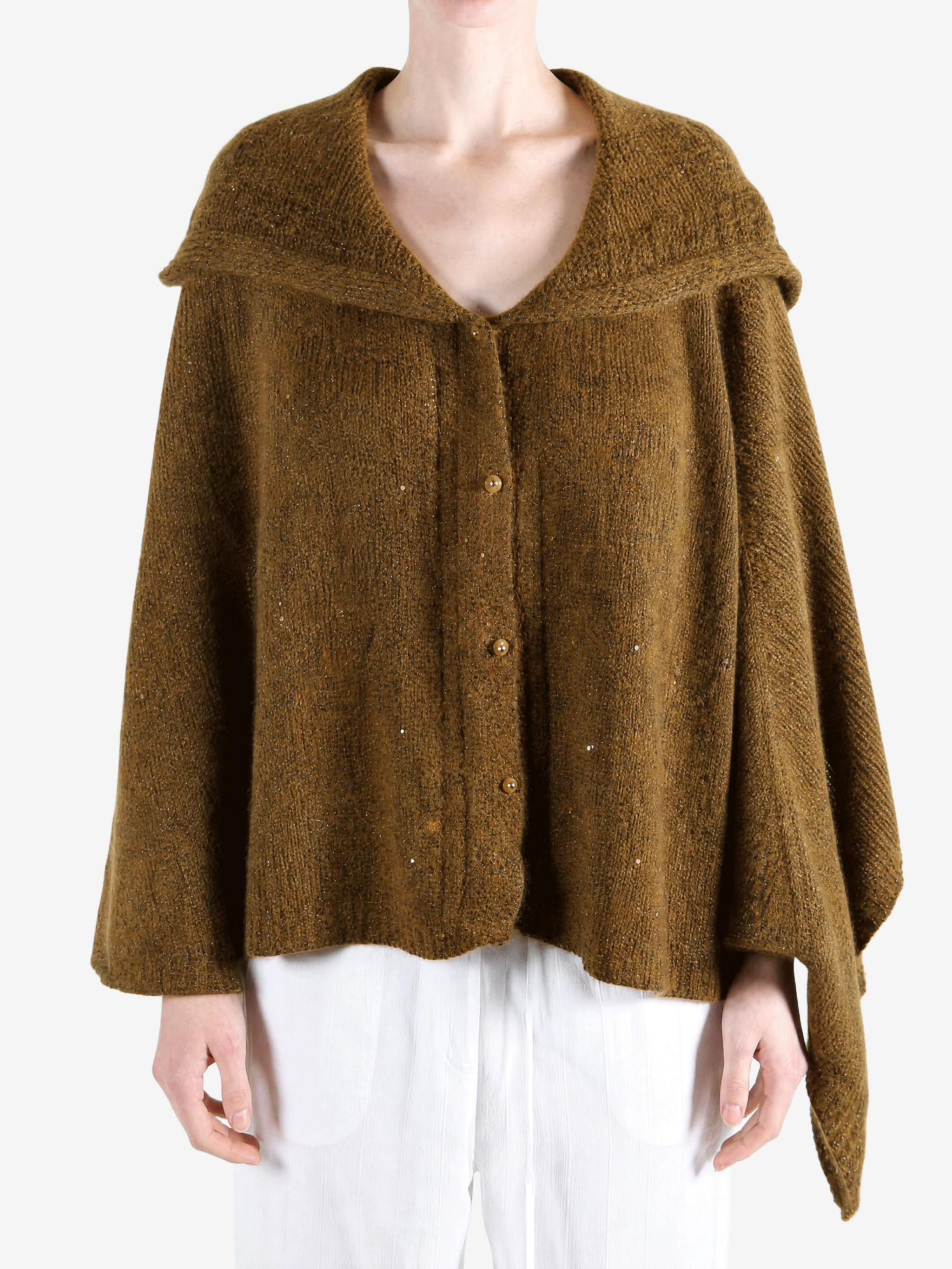 Brown jacket, front view