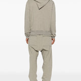 Grey hoodies, full body view