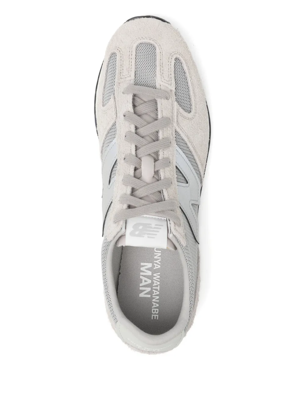 Gray sneaker,top view