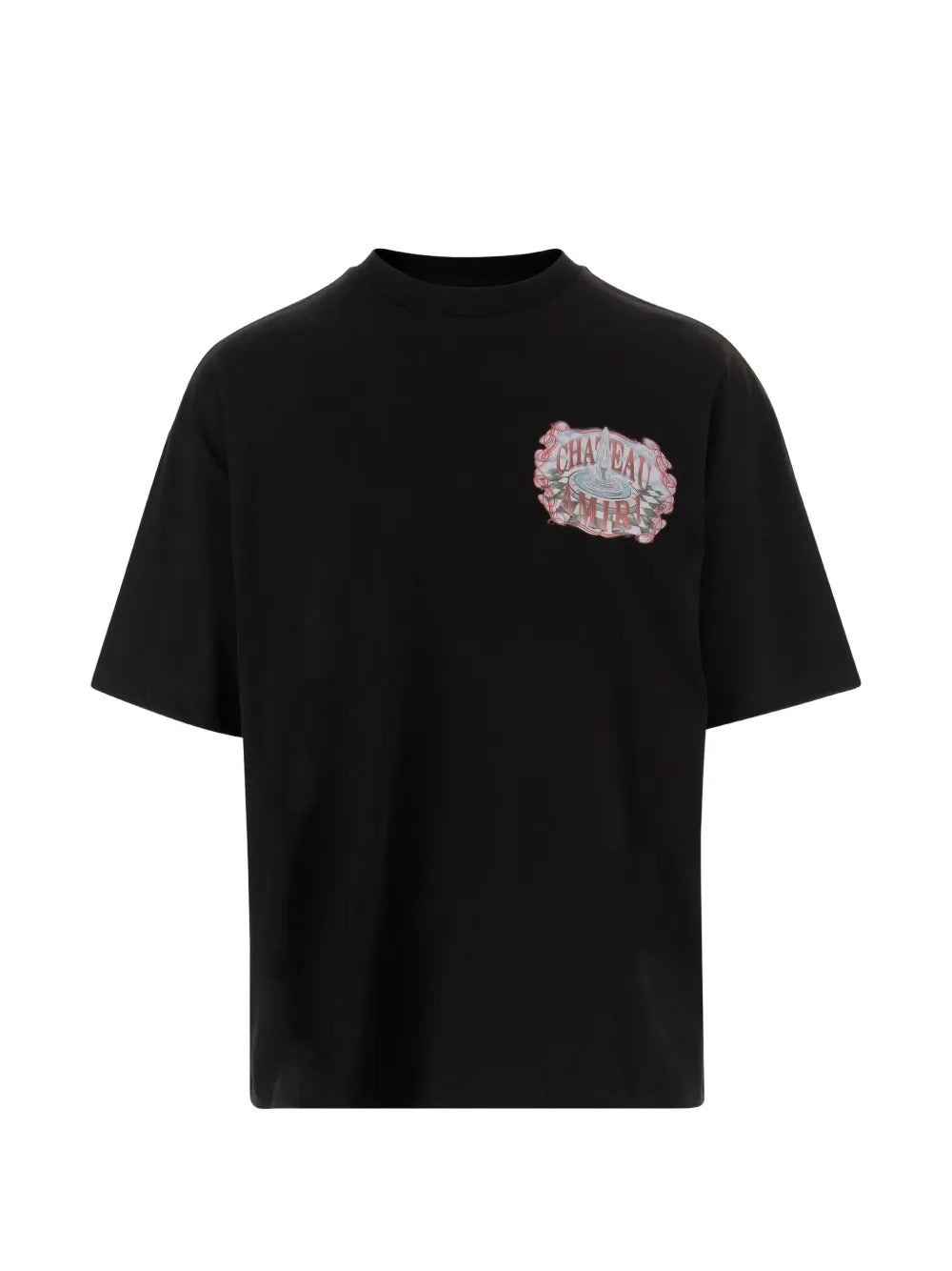 Black T-shirts, front view