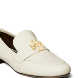 white loafers-mules,showing texture of the leather fabric