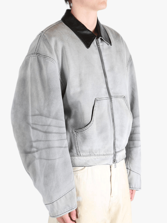 White jackets worn by a person, showing the jackets fit